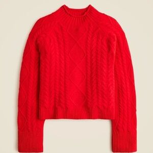 Red Cable Knit Sweater